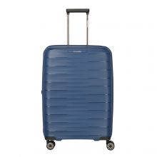Travelite Mooby 4 Wiel Trolley M Expandable Blue