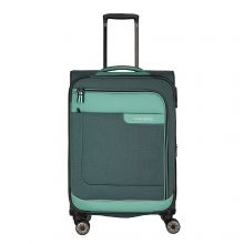 Travelite Viia 4 Wiel Trolley M Expandable Green