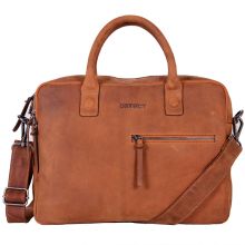 DSTRCT Wall Street Business Laptoptas 15.4'' Double Cognac