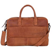 DSTRCT Wall Street Business Laptoptas 17'' Cognac