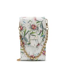 MOSZ Telefoontasje Vegan White Floral Gold