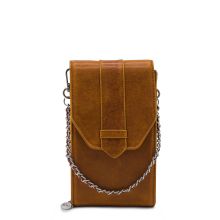 MOSZ Phonebag Schoudertas Nature Vintage Cognac Silver