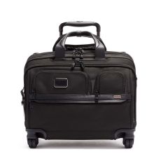 Tumi Alpha DLX 4 Wheel Laptop Briefcase Black