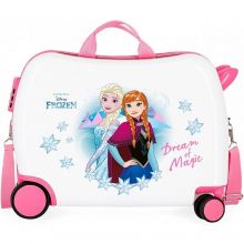 Frozen Dream Of Magic Rolling Suitcase 4 Wheels White