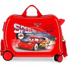 Cars Speed ​​​​Trails Rolling Suitcase 4 Wheels  Red