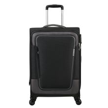 American Tourister Pulsonic Spinner 68 Expandable Asphalt Black