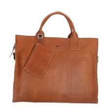Micmacbags Golden Gate Laptop Schoudertas 15.6" Brown 17353