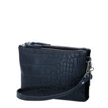 LouLou Essentiels Vintage Croco Crossbody Black 