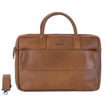 DSTRCT Special Laptopbag 2-vaks 15.6" Cognac