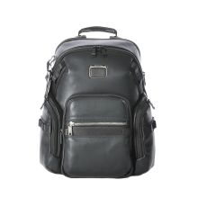Tumi Alpha Bravo Navigation Leather Backpack Black