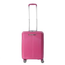 March Fjord Handbagage Cabin Spinner 55 cm Magenta Pink Metal