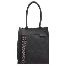 Zebra Natural Bag Merel Kartel Shopper Black