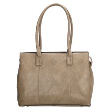 Charm London Dow Gate Shopper 15,6 Inch Donker Taupe