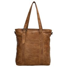 Hide & Stitches Paint Rock Shopper Hoog Schoudertas Cognac