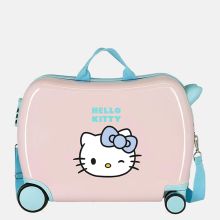 Disney Rolling Suitcase 4 Wheels Hello Kitty Wink Roze