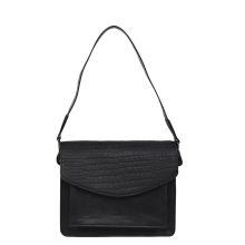 DSTRCT Flora Fountain Handbag Croco Black