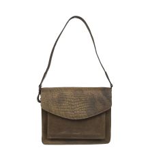 DSTRCT Flora Fountain Handbag Croco Taupe