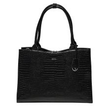 Socha Businessbag Croco 14-15.6" Crocodile Jet Black