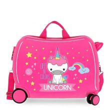 Disney Rolling Suitcase 4 Wheels Little Me Unicorn Pink