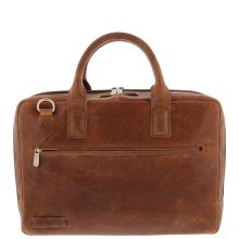 Plevier Sandyford Laptoptas 2-Vaks 15.6" Cognac