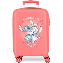 Stitch Cuddle Me Trolley 4 Wheels 50 cm Coral