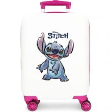 Stitch Adorable Trolley 4 Wheels 50 cm White/Pink