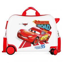 Cars Good Mood Colour Mayhem Rolling Suitcase 4 Wheels White