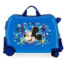 Mickey Colour Mayhem Rolling Suitcase 4 Wheels  Blue