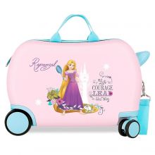 Rapunzel Rolling Suitcase 4 Wheels 45 cm Pink