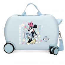 Minnie Mouse Happy Rolling Suitcase 4 Wheels 45 cm Light Blue