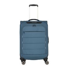 Travelite Skaii 4 Wiel Trolley M Expandable Blue/Lightblue