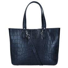 LouLou Essentiels Vintage Croco Bag 15" Black