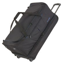 Travelite Basics Wheeled Duffle 70cm Expandable Black/Blue
