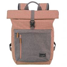 Travelite Basics Rollup Backpack Rose/Grey