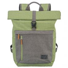 Travelite Basics Rollup Backpack Green/Grey