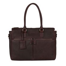 Burkely Antique Avery Dames Laptoptas 2-Zip 15.6" Brown