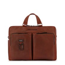 Piquadro Harper Laptop 15"/ iPad 12,9" Briefcase Tobacco