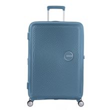 American Tourister Soundbox Spinner 77 Expandable Stone Blue