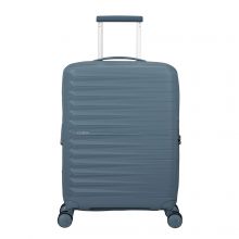 American Tourister Fastforward Spinner 55 Expandable Steel Blue
