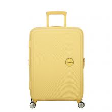 American Tourister Soundbox Spinner 67 Expandable Pastel Yellow