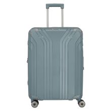 Travelite Elvaa 4 Wiel Trolley M 66 cm Expandable Blue Grey