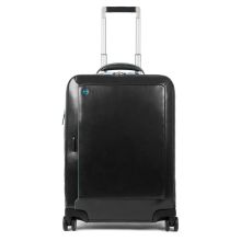 Piquadro Blue Square Cabin Trolley Front Pocket 15.6" Black