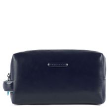 Piquadro Blue Square Toiletry Bag Two Dividers Night Blue