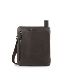 Piquadro Black Square Crossbody Bag iPad Air/Pro 9.7" Dark Brown