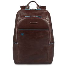 Piquadro Blue Square Computer Backpack 14" Mahogany