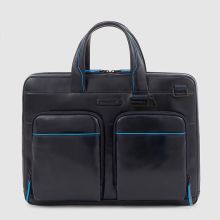 Piquadro Blue Square Revamp Slim Computer Bag 14'' Blue