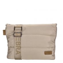 Zebra Elske Puffer Crossbody Schoudertas Lichttaupe