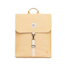 Lefrik Handy Backpack Mini Printed Vichy Mustard