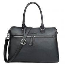 Wimona Celine Schoudertas Laptop 16 inch Black