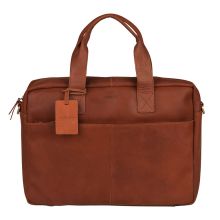 Burkely Vintage River Worker 15.6" Laptop Bag Cognac